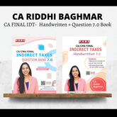 CA Final IDT | Handwritten Concept & Question 7.0 Book by CA Riddhi Baghmar | For Jan 26 & May 26 Exams